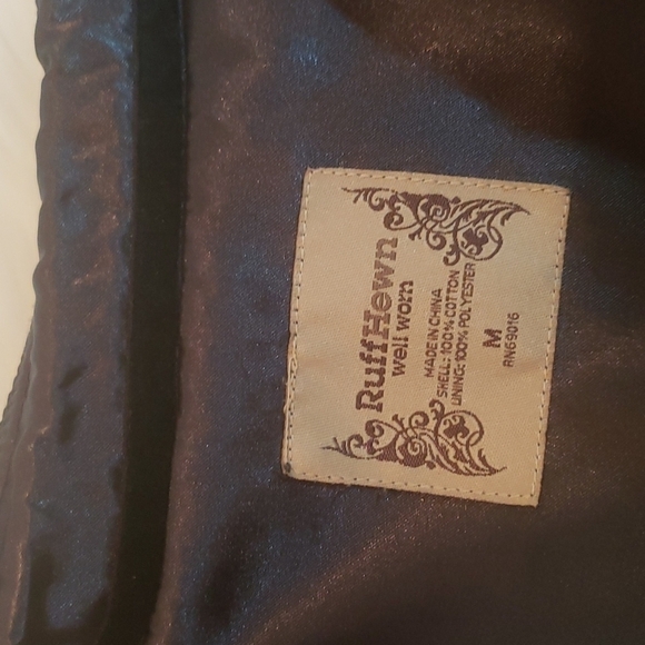 NWOT Ruff Hewn Women Jacket Distressed Black Cute - Picture 8 of 12